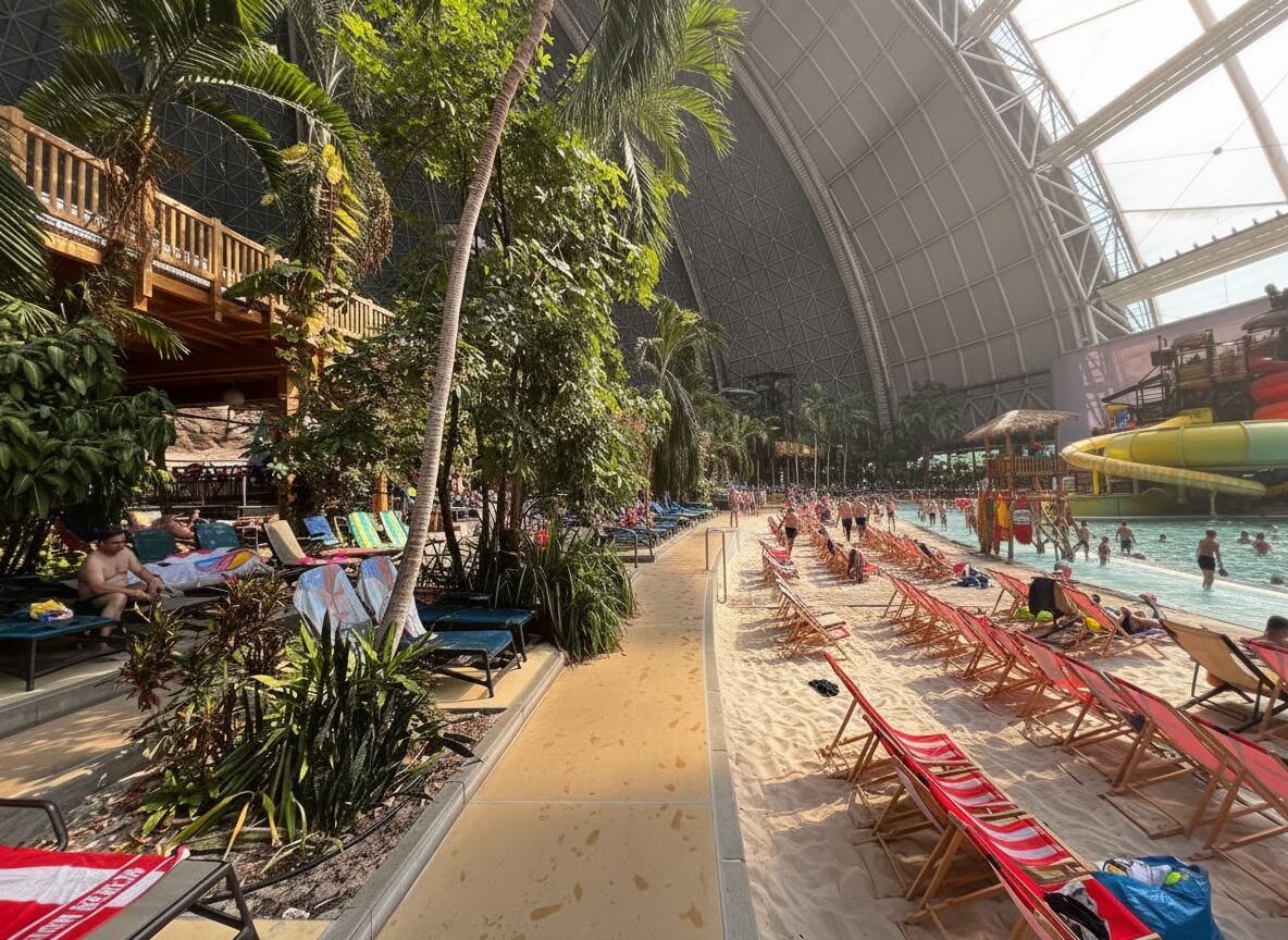 Tropical Island Duitsland interieur onder de koepel