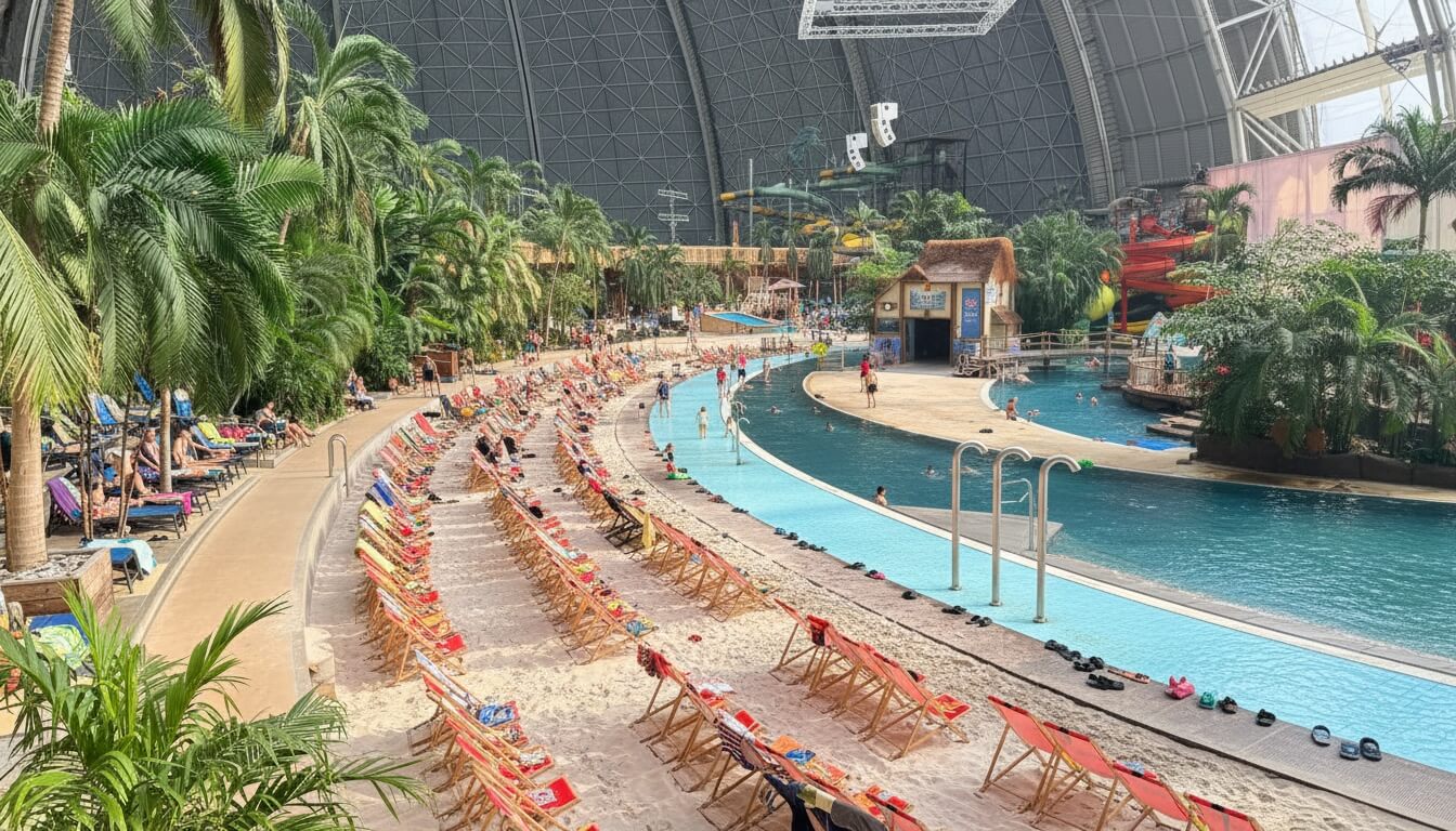 Strand en luie rivier Tropical Island interieur